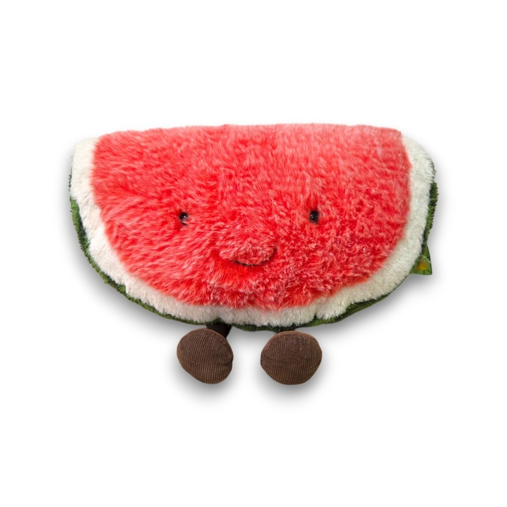 NWT Jellycat Amuseables Amuseable Watermelon Plush Retired Large 10''